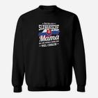 Stolze Slowakische Mama Sweatshirt mit Slowakei-Flagge Schwarz