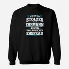 Stolzer Ehemann Unglaubliche Ehefrau Sweatshirt, Humorvolles Herren Tee