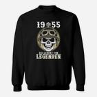 Vintage 1955 Geburt von Legenden Skull Design Sweatshirt, Retro-Stil Tee