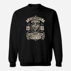 Vintage 1961 Geburtsjahr Legenden Sweatshirt, Retro Design