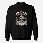 Vintage 1968 Geburtsjahr Legenden Sweatshirt in Schwarz, Retro Design