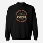 Vintage Schwarzes Sweatshirt Bohner - The Legend, Retro Tee