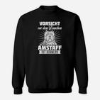 Vorsicht Frauchen Amstaff Ist Harmlos Sweatshirt