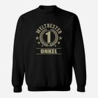 Weltbester Onkel Sweatshirt mit Gold-Schriftzug, Ideales Geschenk