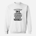 Humorvolles Opa Sweatshirt mit Alter Mann Spruch, Geschenkidee für Großväter