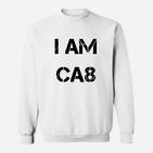 I AM CA8 Personalisiertes Statement Sweatshirt in Weiß, Modebewusst