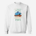 Lustiges Papa Sweatshirt, Schlafmütze Hippo Design - Vatertag Spezial