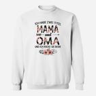 Mama und Oma Floral Sweatshirt, Zwei Titel rocken Design