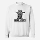 Vater-Opa Veteran Sweatshirt, Einzigartiges Design für Großväter