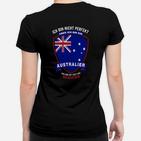 Ich Bin Nicht Perfekt Aber Ein Australier Frauen Tshirt, Patriotisches Design