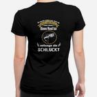 Lustiges Schwarzes Frauen Tshirt mit Spruch und Grafikdesign