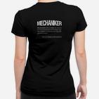 Mechaniker auch Zauberer Genannt Geschenk Frauen T-Shirt