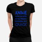 Anime Fan Humor Frauen Tshirt - Anime sind gesünder als Crack, Schwarz