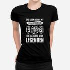 Geburtstag Frauen Tshirt Legenden von 1961, Das Leben beginnt mit 60 Jahren