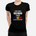 Humorvolles Frauen Tshirt für Herren Mann einer Rumänin, Lustiges Design