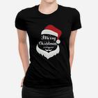 Weihnachtsmann Bart & Mütze Herren Frauen Tshirt, Festliches Merry Christmas Design