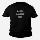 Schwarzes Kinder Tshirt Club Grand Side, Trendiges Tee für Events