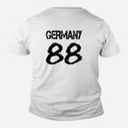 Deutschland 88 Schwarz Rücken- Kinder T-Shirt