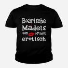 Bayerisches Kinder Tshirt Boarische Mädels san brutal erotisch, Lustiges Statement-Kinder Tshirt