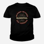 Blumenthal Legends Retro Design Schwarzes Kinder Tshirt, Vintage Look