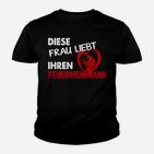 Daies Frau Liebt Ihrren Feuerwehrmann Kinder T-Shirt