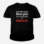 Daimler-Mitarbeiter Stolz Kinder Tshirt, Schwarzes Herren Spruch Tee