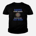 Darts und Bier Lustiges Kinder Tshirt für Dartspieler und Bierliebhaber