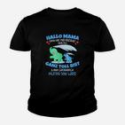 Dinosaurier-Themen Kinder Tshirt für Schwangere, Hallo Mama Botschaft