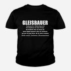 Gleisbauer Definition Lustiges Kinder Tshirt für Bahnarbeiter