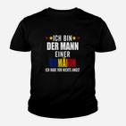 Humorvolles Kinder Tshirt für Herren Mann einer Rumänin, Lustiges Design