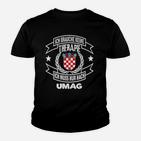 Ich brauche keine Therapie, nur Umag Kinder Tshirt mit kroatischem Wappen, Urlaubserinnerungs-Tee