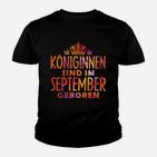 Königinnen Sind Im September Geboren Kinder T-Shirt