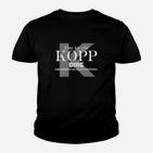 KOPP DING Schwarzes Kinder Tshirt - Lustiges Verständnis-Design