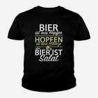 Lustiges Bier Kinder Tshirt Bier ist Salat Spruch, Geschenk für Bierfreunde