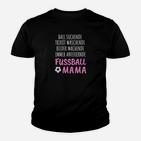Lustiges Fußball Mama Kinder Tshirt, Supportive Mutter Trikot Pflege