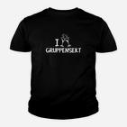 Lustiges I Love Gruppensekt Kinder Tshirt Schwarz, Spaßiges Kinder Tshirt für Partys