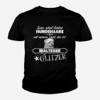 Lustiges Malteser Glitzer Kinder Tshirt für Hundefreunde