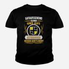 Lustiges Schwarzes Herren Kinder Tshirt mit Spruch und Coolen Grafiken