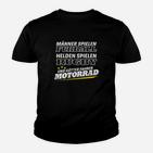 Motorrad Götter Kinder Tshirt, Rugby Helden & Fußball Männer Spruch