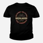 Personalisiertes Brühlmeier Legendäres Retro-Sonnenstrahl Kinder Tshirt, Vintage-Stil