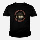 Personalisiertes Eysler Legend Kinder Tshirt, Schwarz Vintage-Design