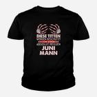 Personalisiertes Geburtsmonat Kinder Tshirt - Juni Mann Schutzschild Spruch