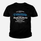 Prinzessin-Basketballerin Kinder Tshirt, Witziges Spruch-Design