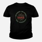 Retro-Stil Hague Legenden Kinder Tshirt in Schwarz, Vintage Design Tee