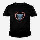 Schützt Die Elefanten In Africa Herz Liebe Kinder T-Shirt