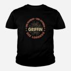 Schwarzes Griffin - Legend Kinder Tshirt in Vintage-Optik, Mythologie-Motiv