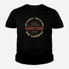 Schwarzes Kinder Tshirt Courtyard The Legend, Legendäres Design-Kinder Tshirt