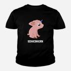 Schweinhorn Lustiges Einhorn-Schwein Kinder Tshirt, Spaßiges Outfit