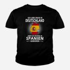 Spanien-Deutschland Kinder Tshirt, Ich Wurde in Spanien Geboren Design