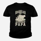 Superheld Papa Kinder Tshirt, Vatertag Idee in Schwarz